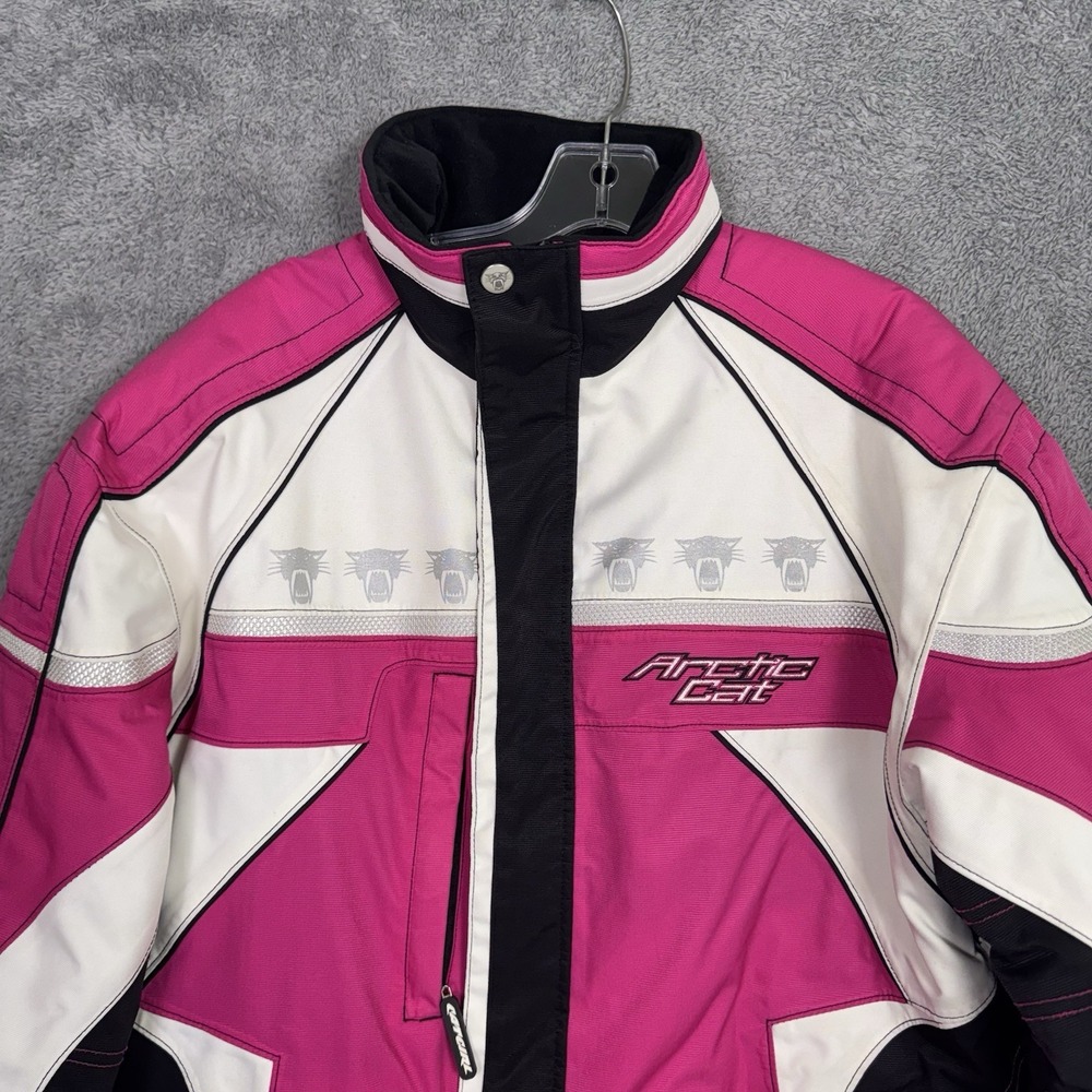 Arctic Cat Jacket Womens L Snowmobile Coat Thinsulate Quilted Racegirl A-tex - Picture 4 of 16